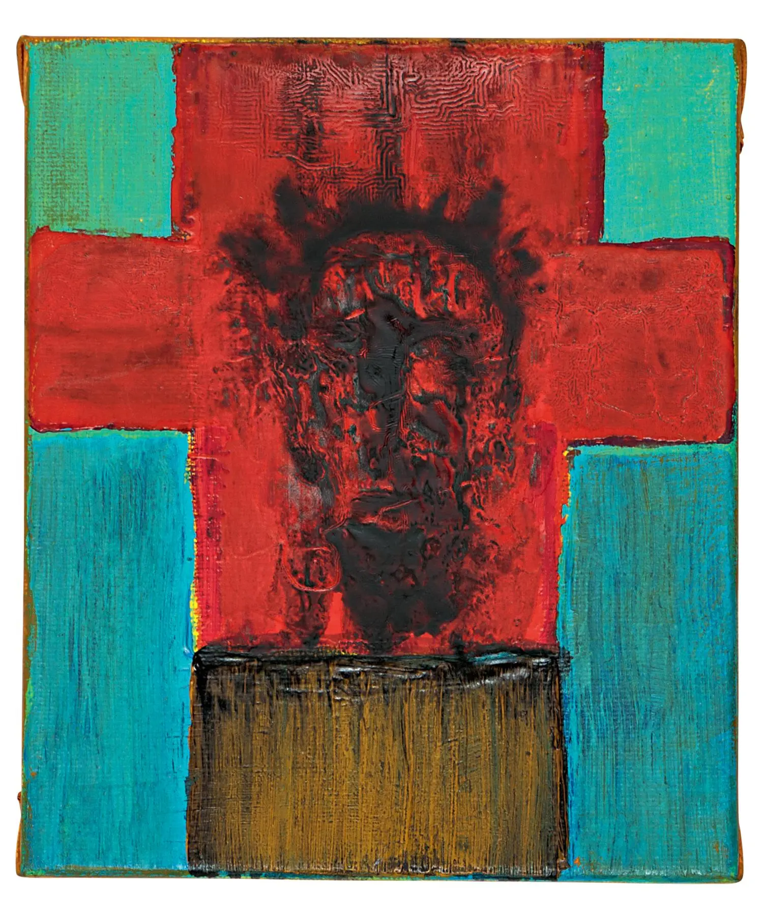 Face on Red
